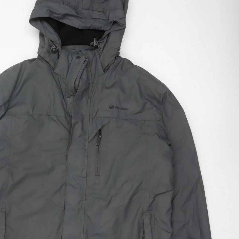Peter Storm Mens Grey M Hooded Waterproof Insulated Ski Jacket