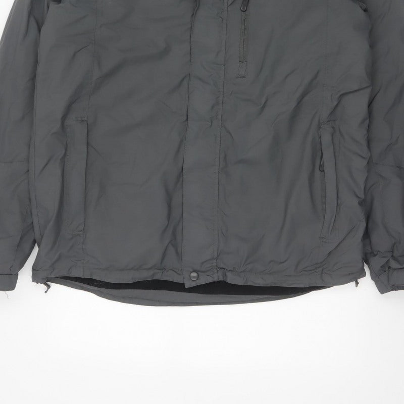 Peter Storm Mens Grey M Hooded Waterproof Insulated Ski Jacket