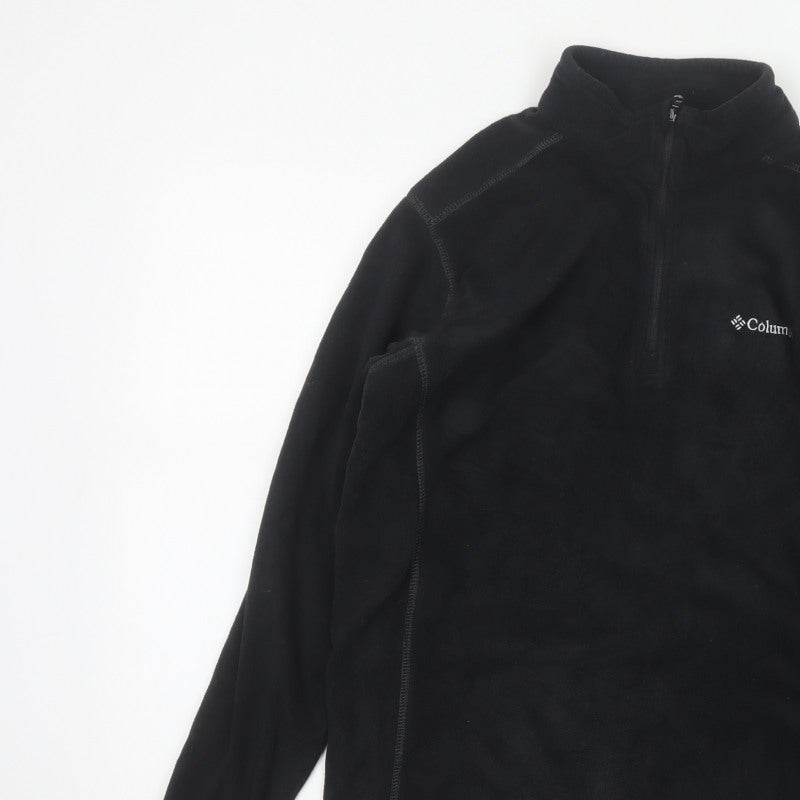 Columbia Men’s Black M 1/4 Zip Fleece Pullover Sweatshirt Outdoor