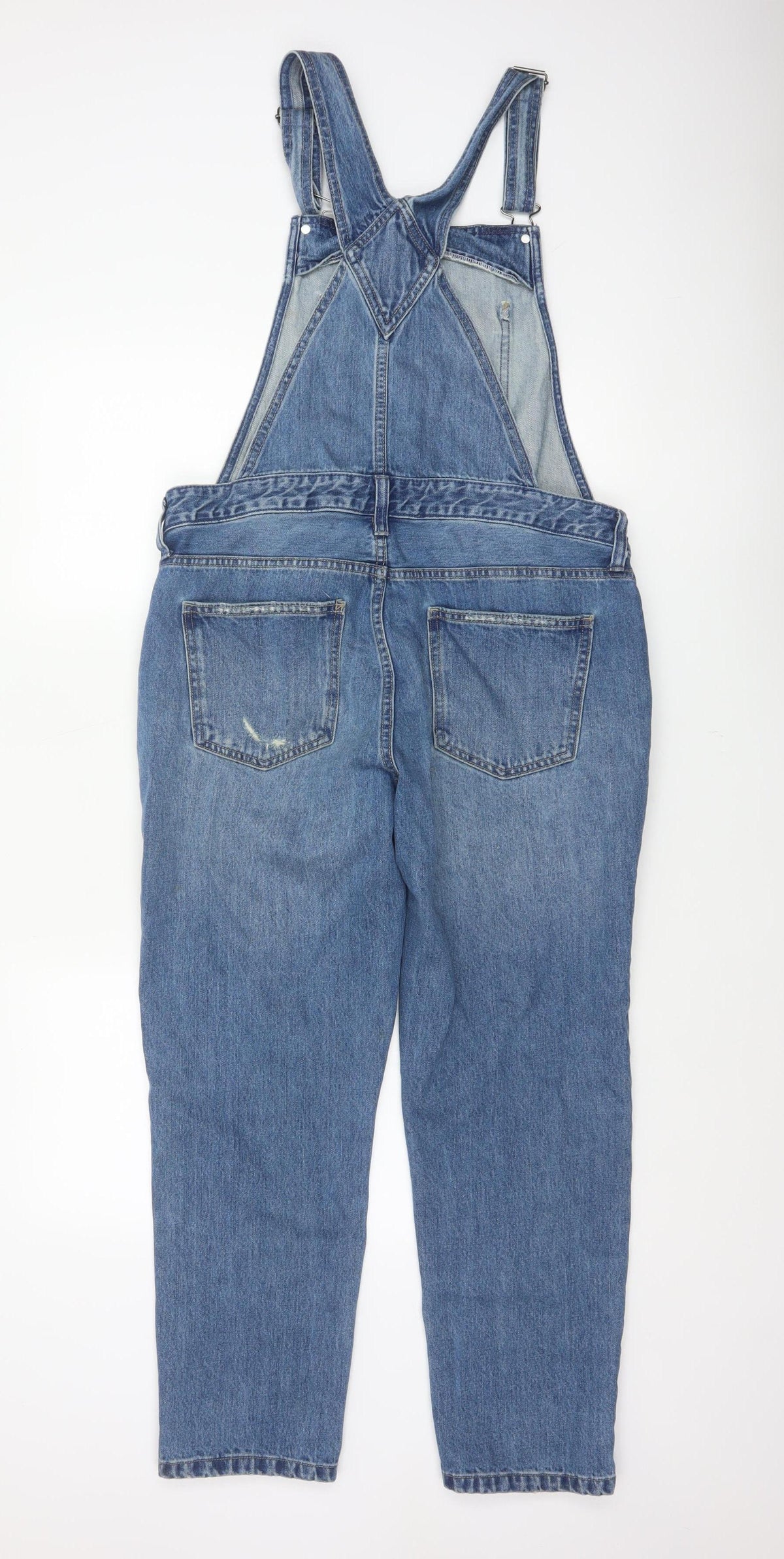 Dorothy Perkins Women Blue UK 12 Denim Dungaree Tapered Overalls