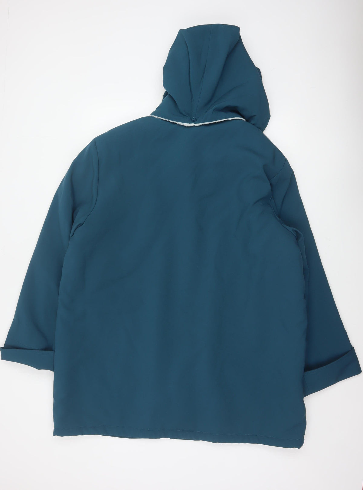 Annalina Women’s Blue Size 22 Hooded Sherpa Lined Parka Coat