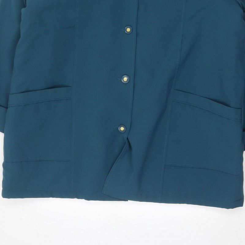 Annalina Women’s Blue Size 22 Hooded Sherpa Lined Parka Coat