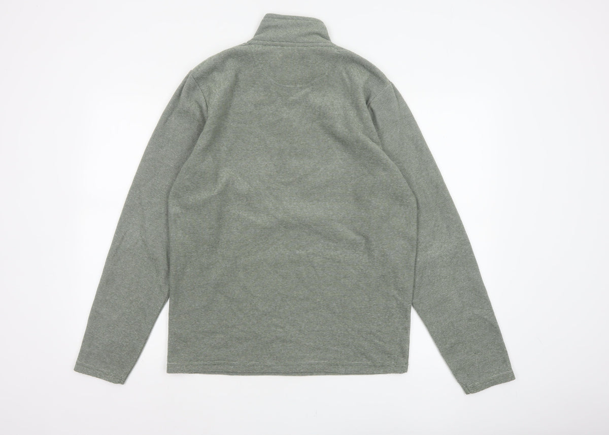 Peter Storm Men’s Green S Half Zip Fleece Sweatshirt Outdoor