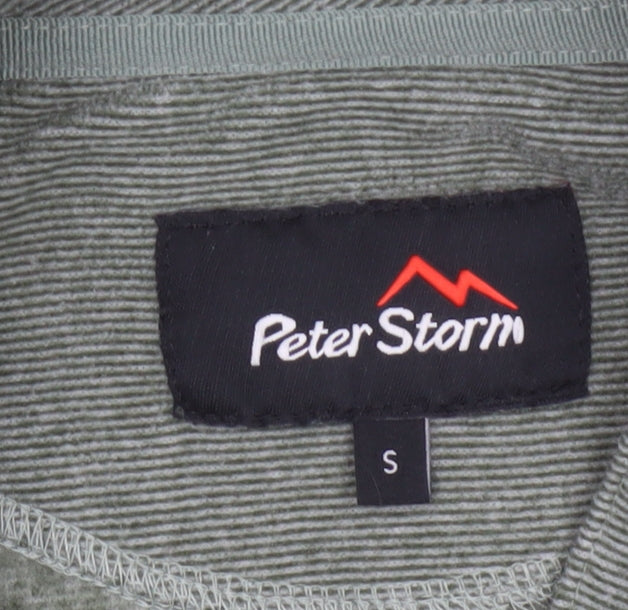 Peter Storm Men’s Green S Half Zip Fleece Sweatshirt Outdoor