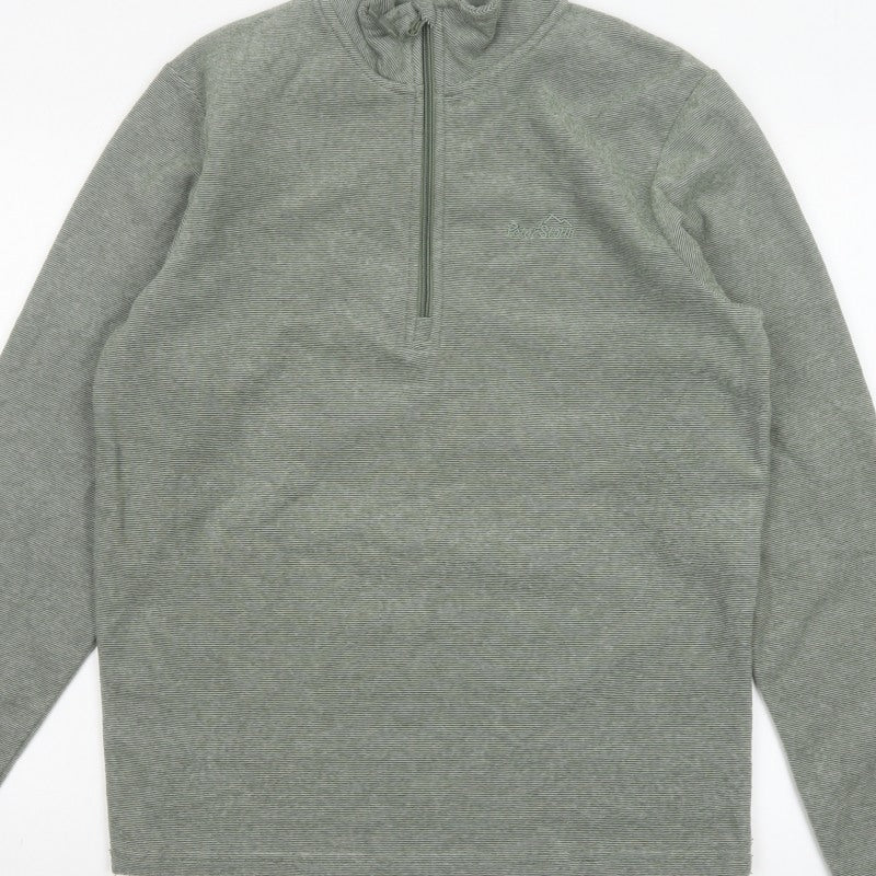 Peter Storm Men’s Green S Half Zip Fleece Sweatshirt Outdoor