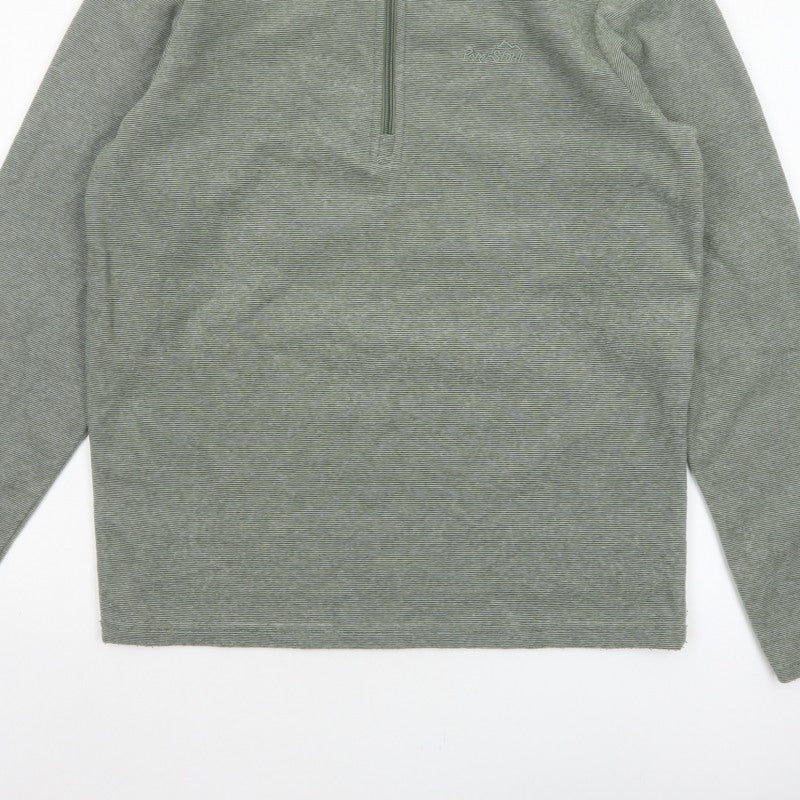 Peter Storm Men’s Green S Half Zip Fleece Sweatshirt Outdoor