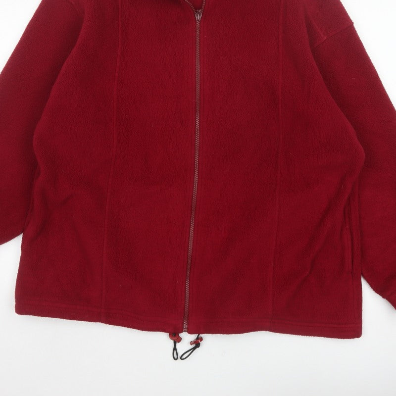 Marks & Spencer Women’s Red UK 16 Fleece Full Zip Jacket