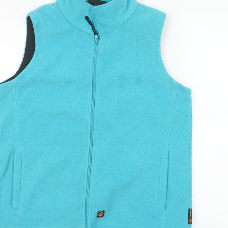Gondwana Women’s Blue Size 10 Fleece Bodywarmer Full Zip Pockets