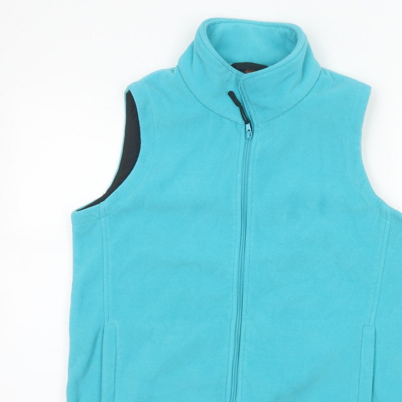 Gondwana Women’s Blue Size 10 Fleece Bodywarmer Full Zip Pockets