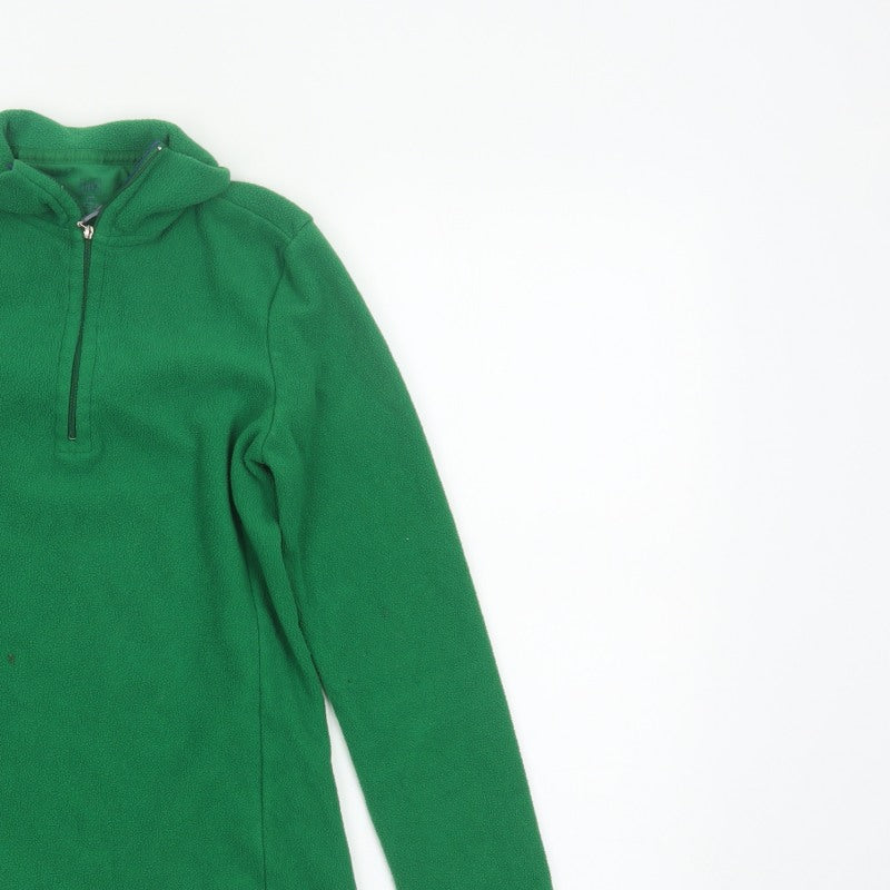 Gap Women’s Green XS Fleece 1/4 Zip High Neck Pullover Sweatshirt