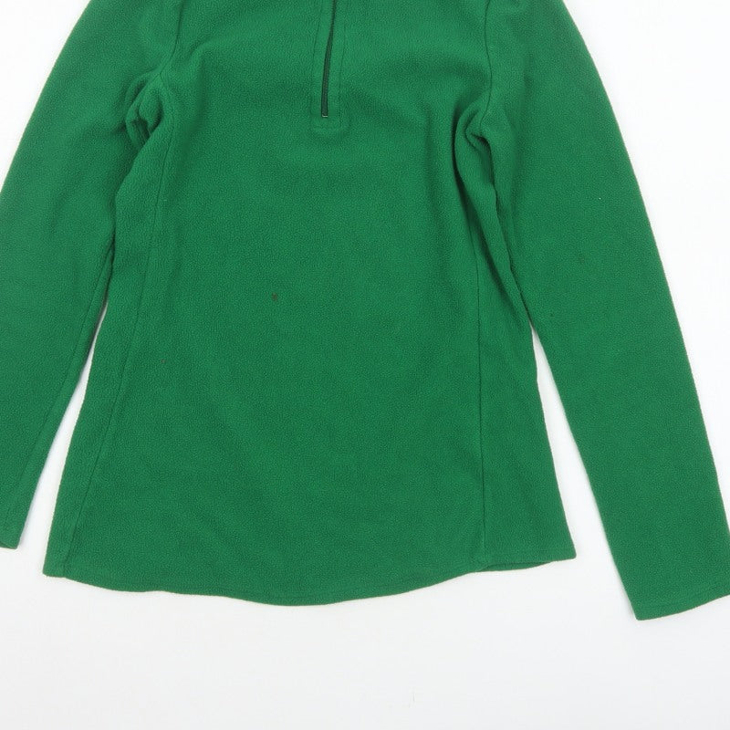 Gap Women’s Green XS Fleece 1/4 Zip High Neck Pullover Sweatshirt