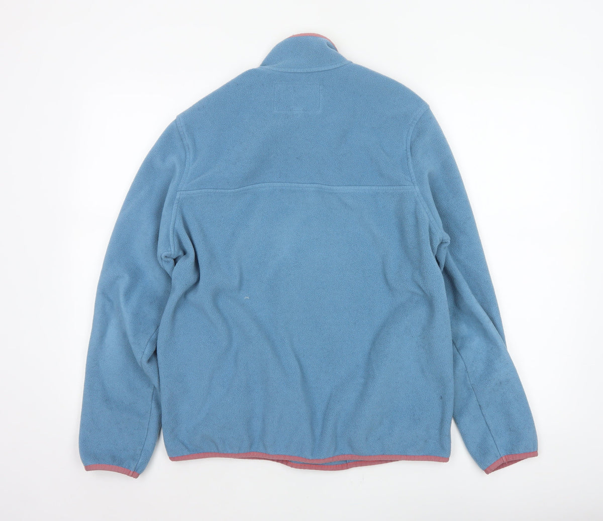 Lands' End Women Blue Pink Fleece Pullover Sweatshirt UK M