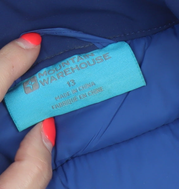 Mountain Warehouse Boys Blue Age 13 Puffer Jacket Quilted Softshell
