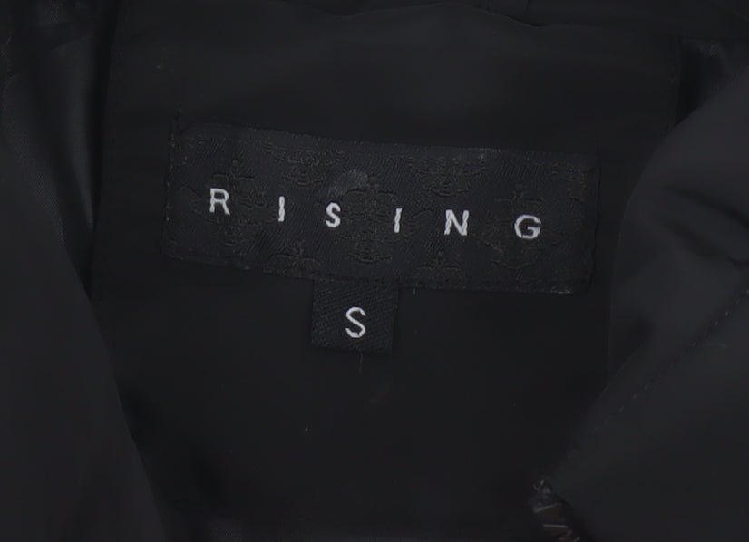 Rising Women’s Black Size S Puffer Gilet Padded Full Zip Waistcoat