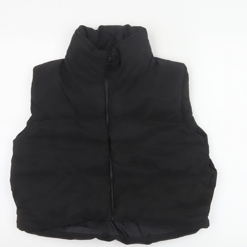 Rising Women’s Black Size S Puffer Gilet Padded Full Zip Waistcoat