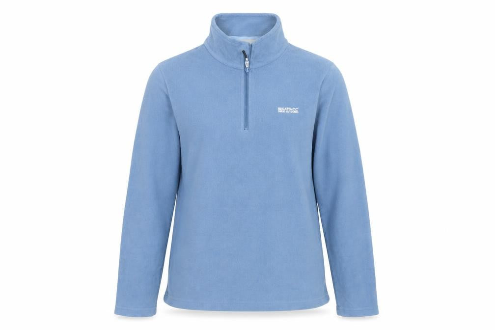 Regatta Women Blue UK 12 1/4 Zip Fleece Pullover Sweatshirt