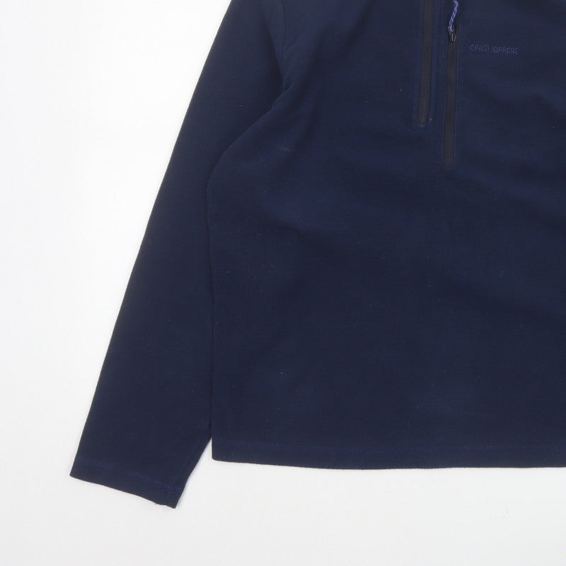 Craghoppers Men's Blue S Half Zip Fleece Sweatshirt Outdoor Hiking