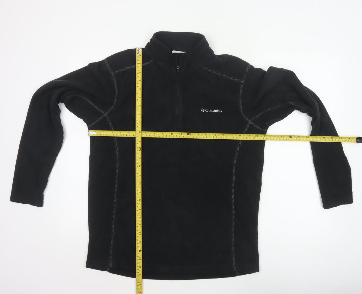 Columbia Men’s Black M 1/4 Zip Fleece Pullover Outdoor Sweatshirt