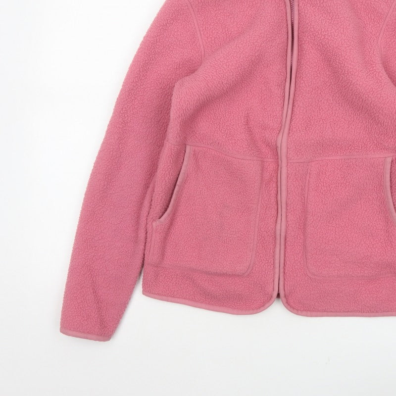 M&S Women’s Pink XS Fleece Full Zip Pocket Jacket