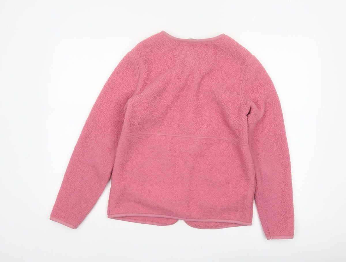M&S Women’s Pink XS Fleece Full Zip Pocket Jacket