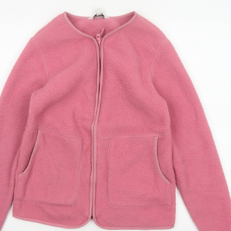 M&S Women’s Pink XS Fleece Full Zip Pocket Jacket