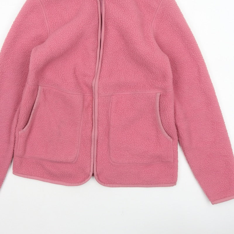 M&S Women’s Pink XS Fleece Full Zip Pocket Jacket