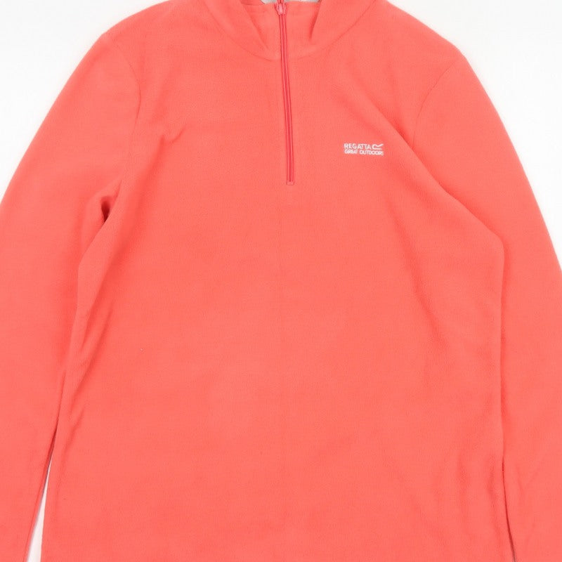Regatta Women’s Pink UK 12 1/4 Zip Fleece Pullover Sweatshirt