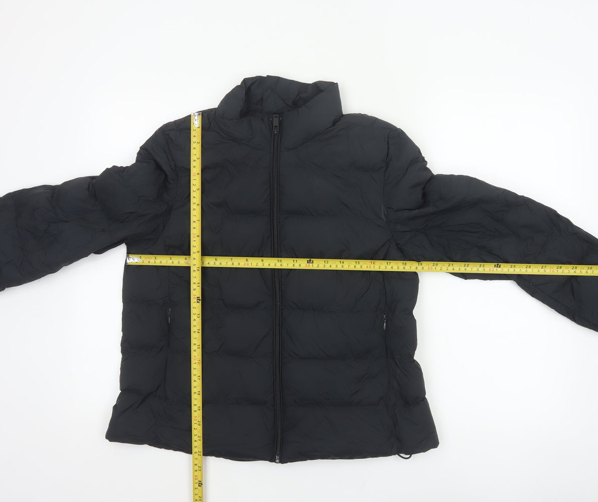 Marks and Spencer Women’s Black Size 12 Puffer Jacket Down Quilted