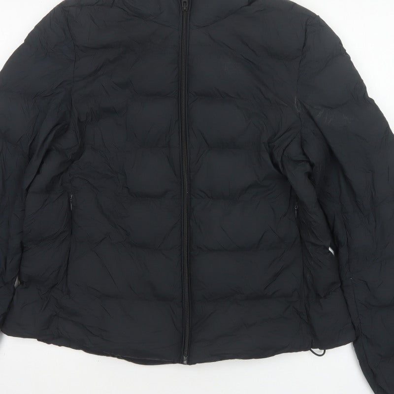 Marks and Spencer Women’s Black Size 12 Puffer Jacket Down Quilted