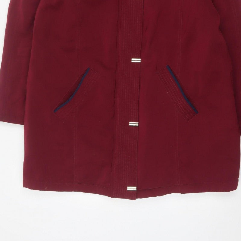 Isle Outerwear Women’s Red Size 14 Hooded Padded Parka Coat
