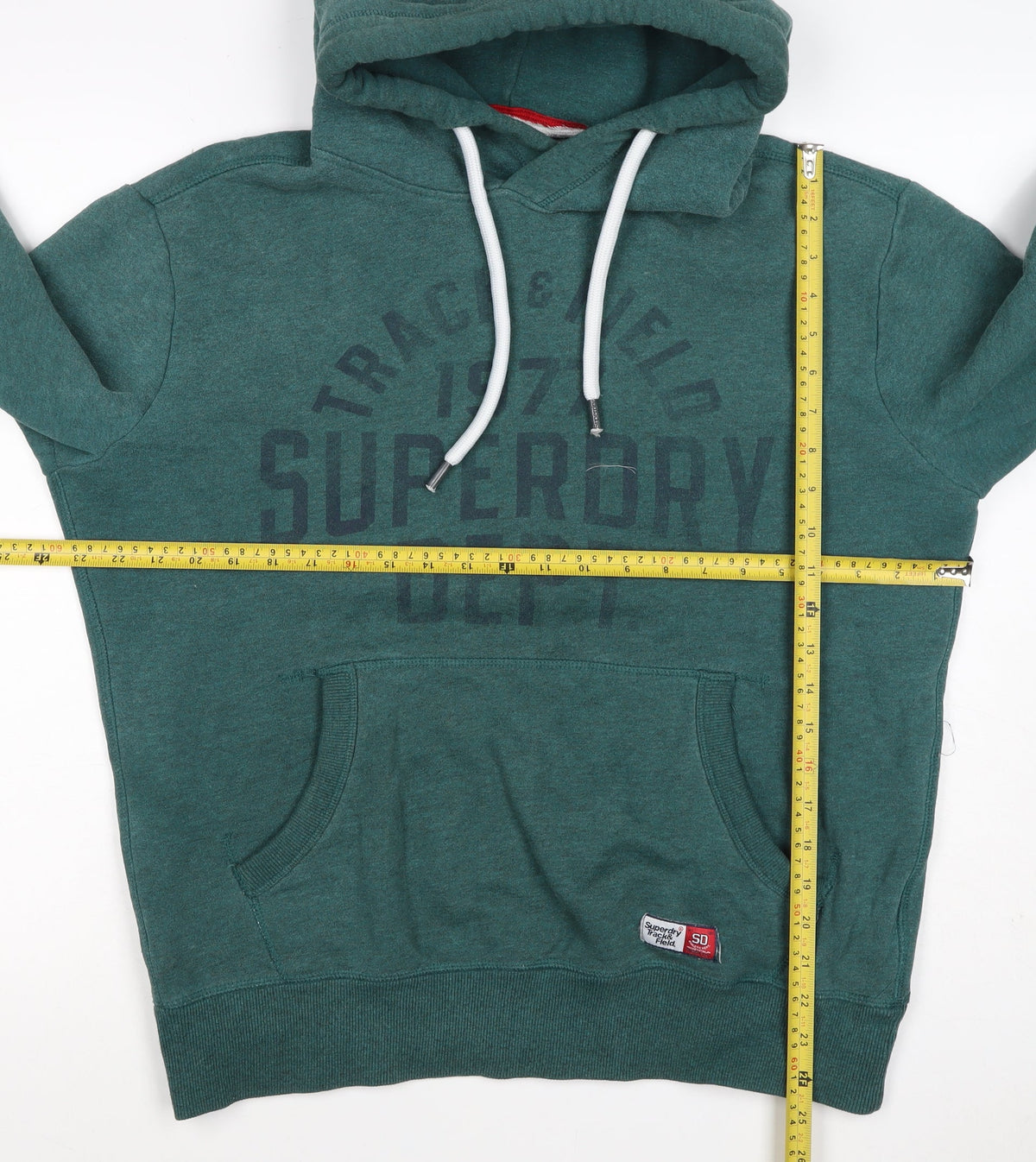 Superdry Men’s Green L Track & Field Graphic Pullover Hoodie