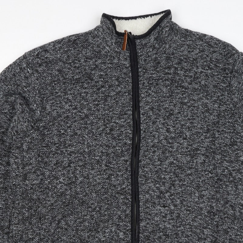 Northern Expo Men's Grey XL Fleece Lined Full Zip Outdoor Jacket