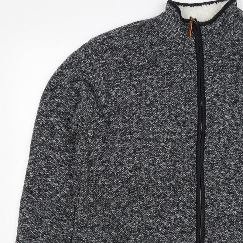Northern Expo Men's Grey XL Fleece Lined Full Zip Outdoor Jacket