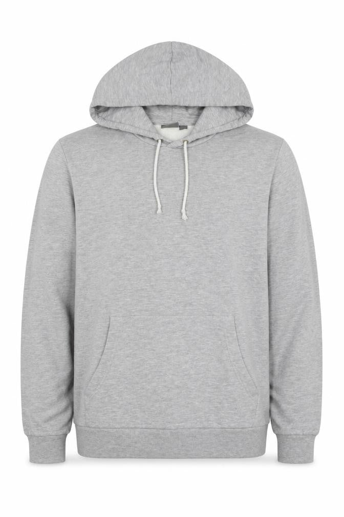 ASOS Men’s Grey S Pullover Hoodie Drawstring Pocket Cotton Blend