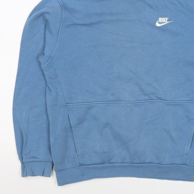 Nike Boys Blue XL Pullover Hoodie Logo Fleece Kangaroo Pocket