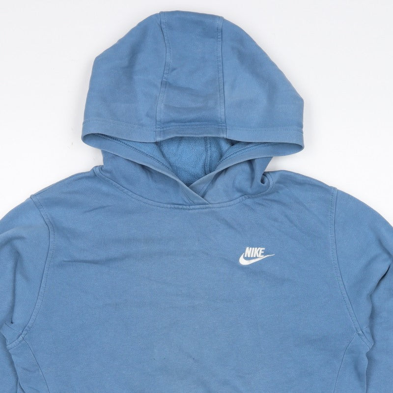 Nike Boys Blue XL Pullover Hoodie Logo Fleece Kangaroo Pocket