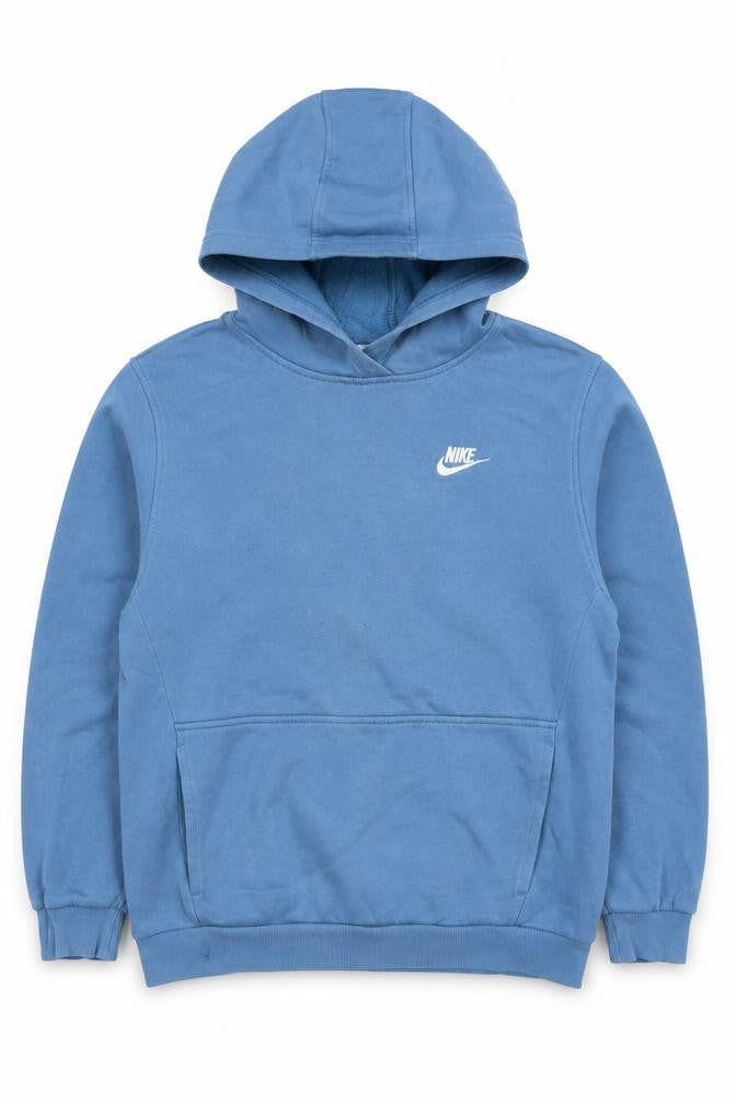 Nike Boys Blue XL Pullover Hoodie Logo Fleece Kangaroo Pocket