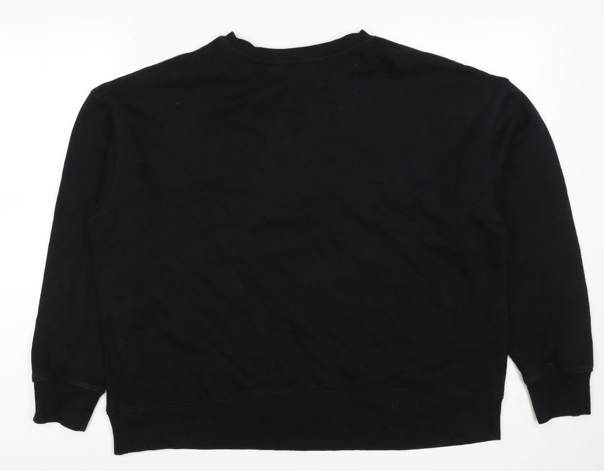 New Look Women’s Black UK 12 Celestial Snake Graphic Sweatshirt