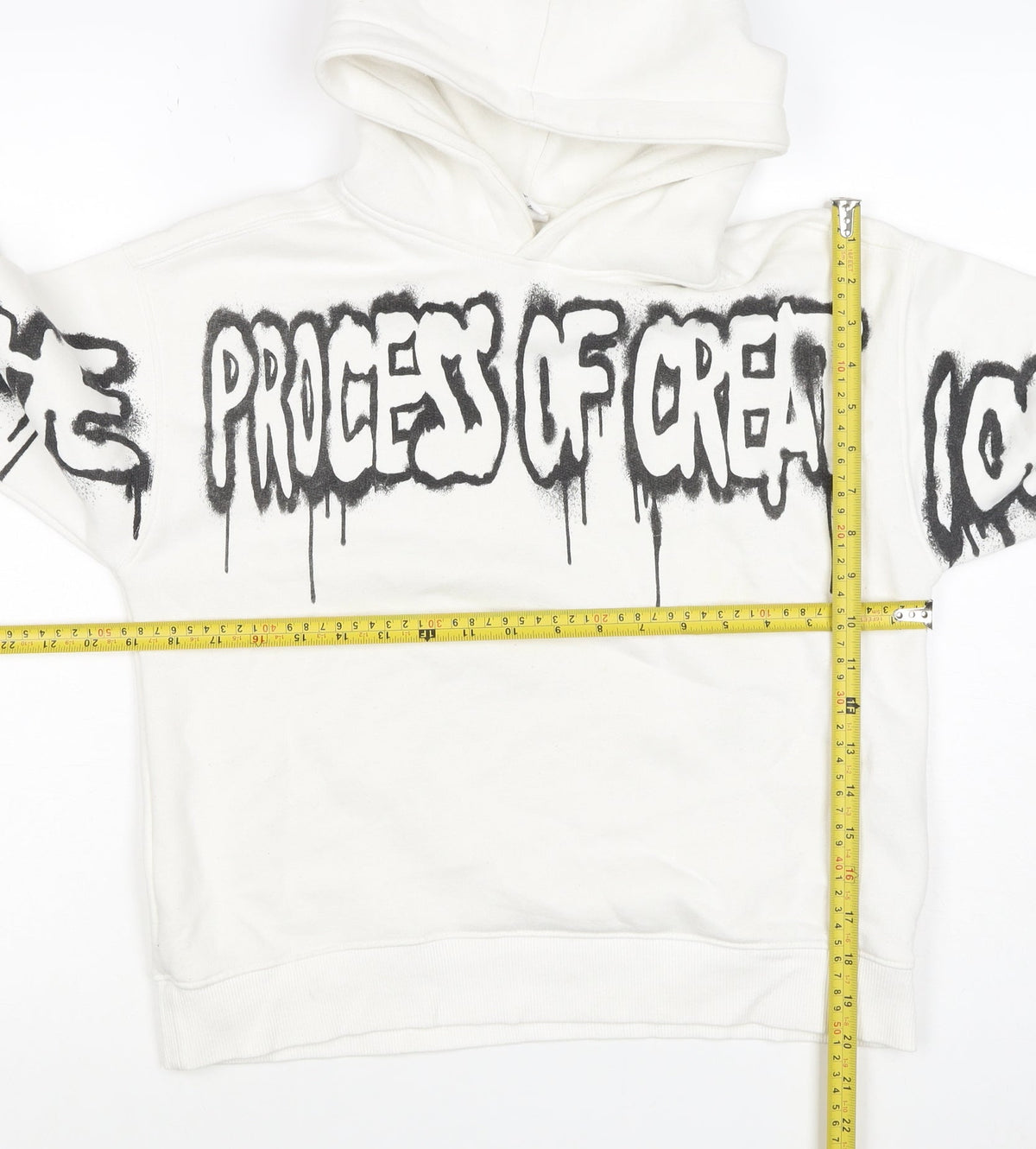 ART Boys White 11-12 Years Pullover Hoodie Graphic Print Skateboard