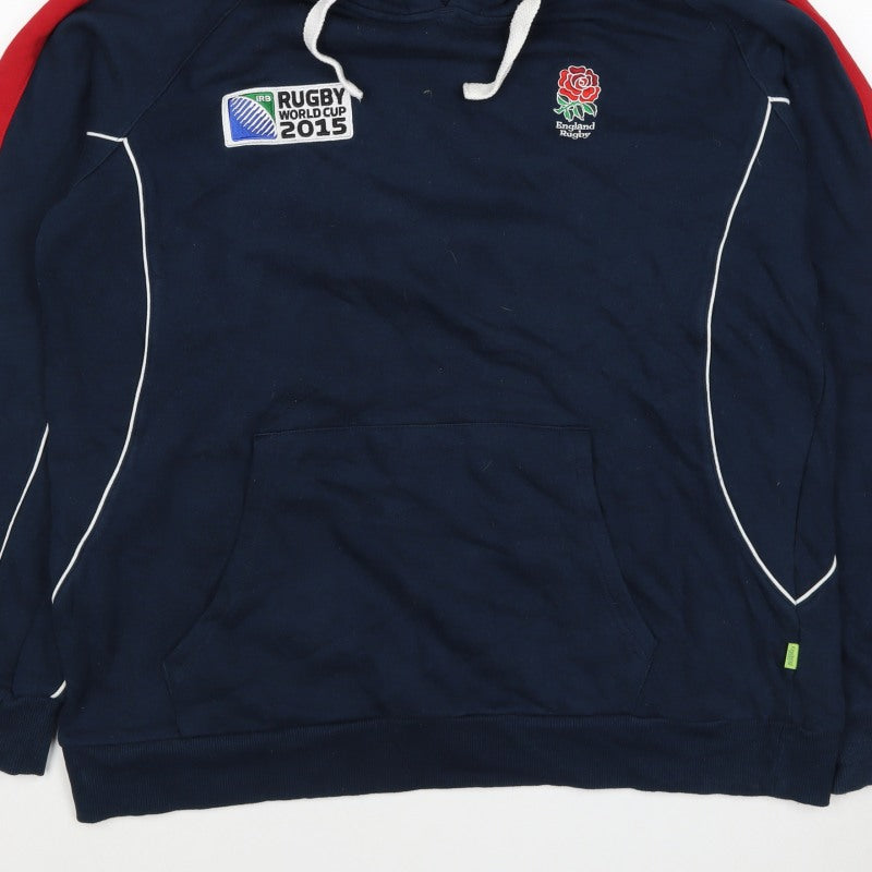 Sportfolio Men’s Blue XL Rugby World Cup 2015 England Pullover Hoodie
