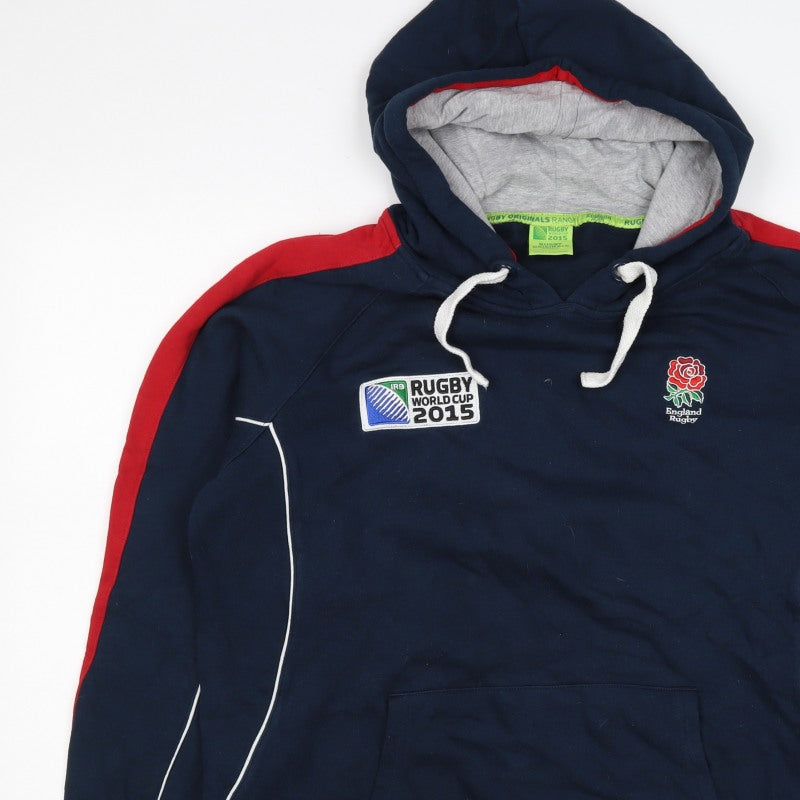 Sportfolio Men’s Blue XL Rugby World Cup 2015 England Pullover Hoodie