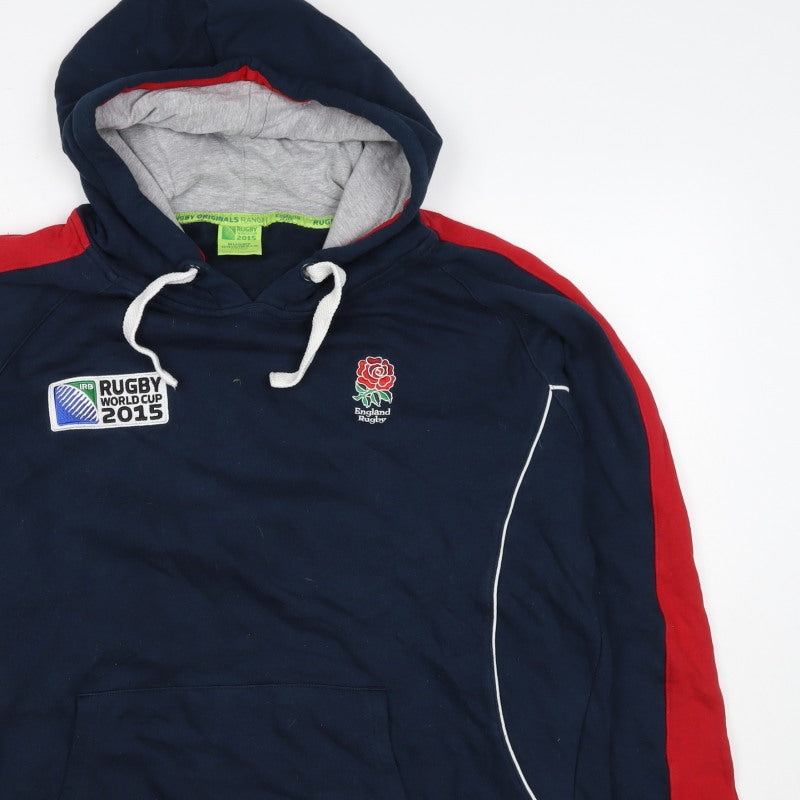 Sportfolio Men’s Blue XL Rugby World Cup 2015 England Pullover Hoodie