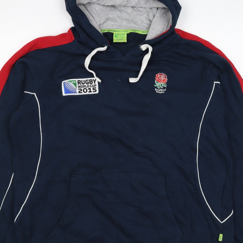 Sportfolio Men’s Blue XL Rugby World Cup 2015 England Pullover Hoodie