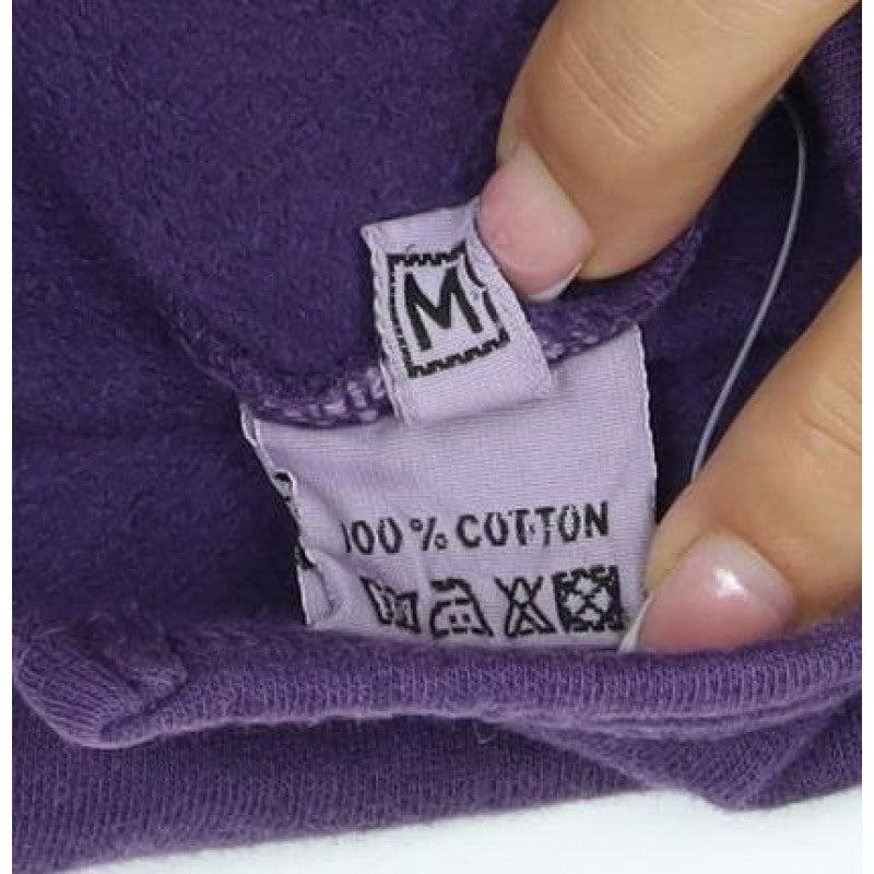 Weird Fish Women Purple M Henley Sweatshirt Cotton Raglan Logo