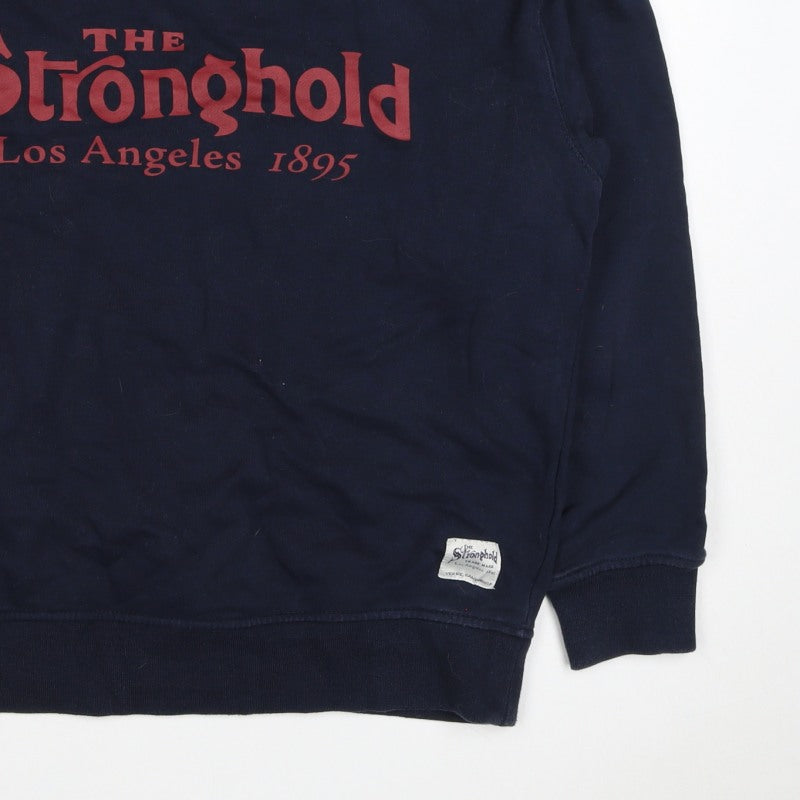 Additional view of Stronghold Men's Navy M Graphic Print Los Angeles Pullover Sweatshirt
