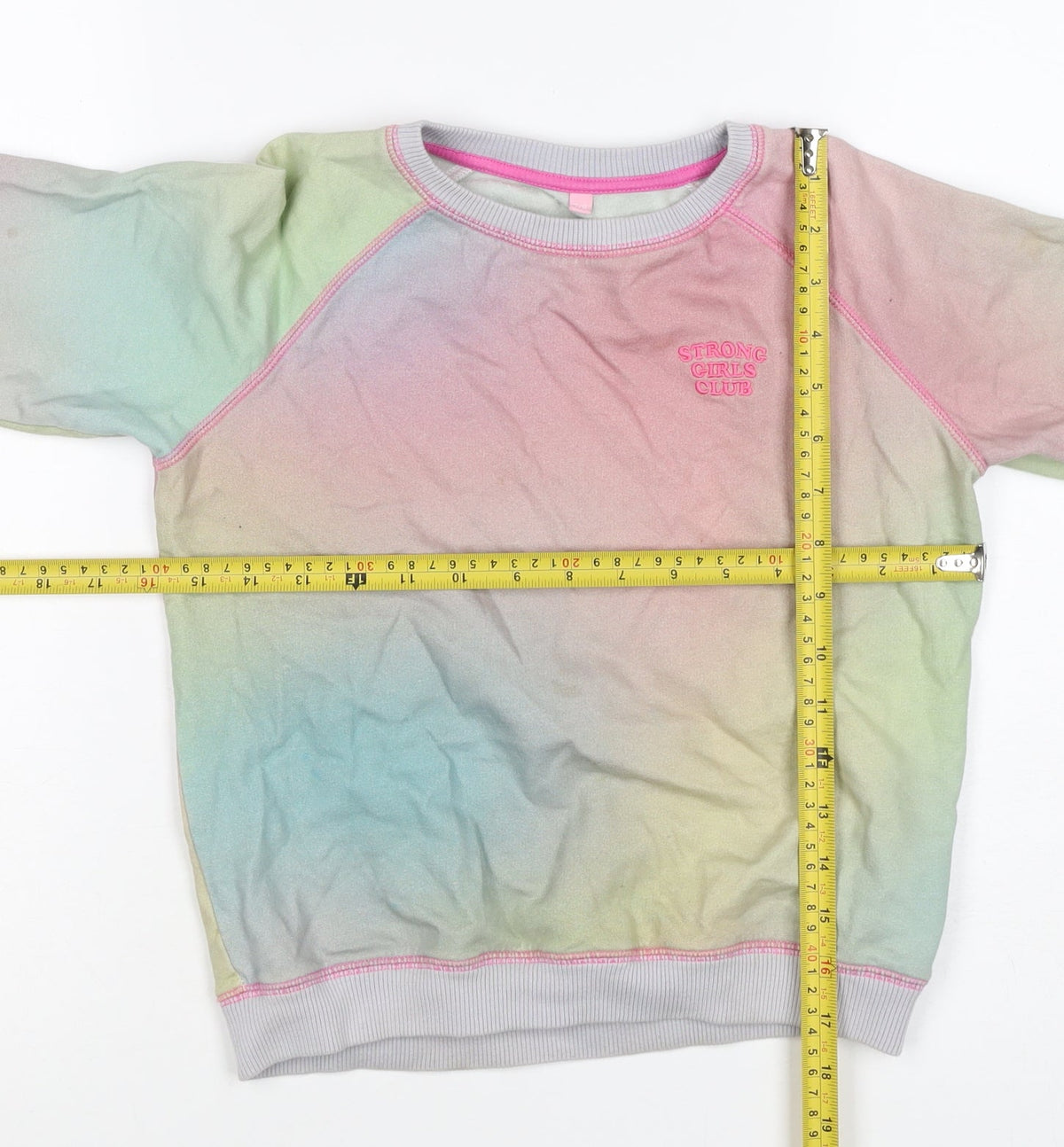 Strong Girls Club Girls Multicoloured 7-8 Years Pullover Sweatshirt