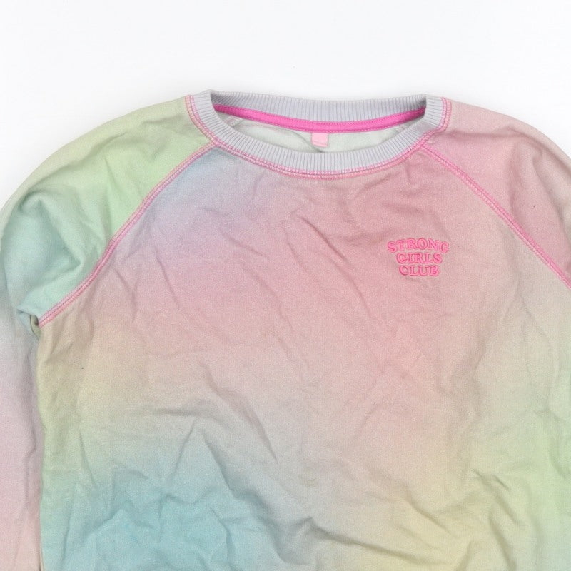 Strong Girls Club Girls Multicoloured 7-8 Years Pullover Sweatshirt