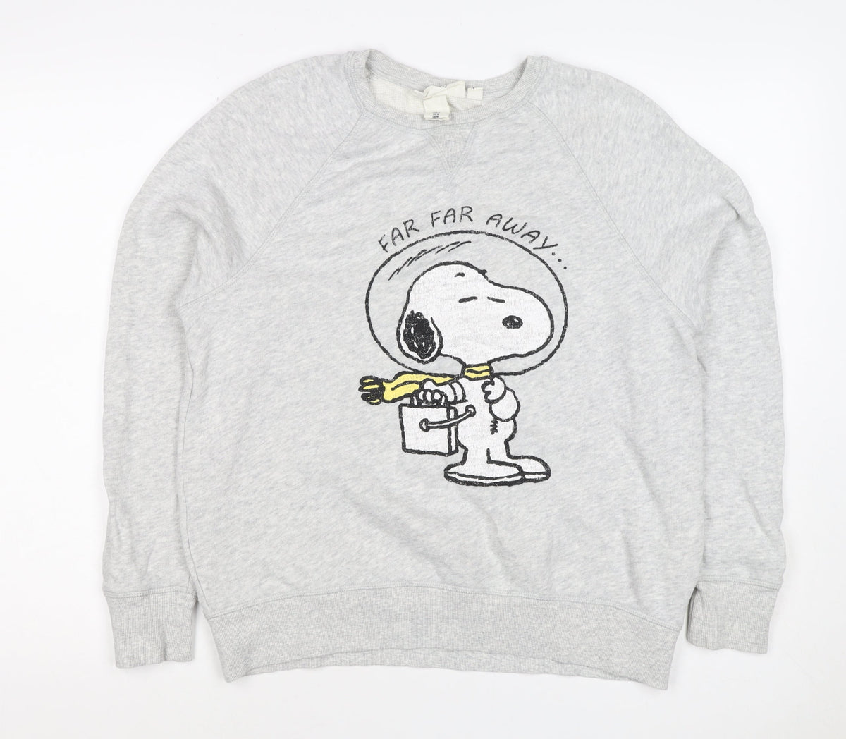 C&A Women Grey M Snoopy Peanuts Graphic Pullover Sweatshirt