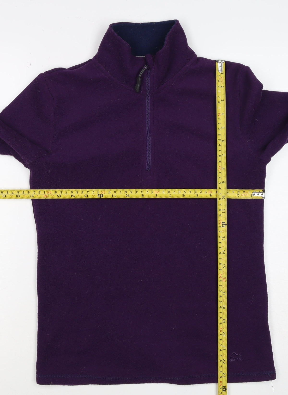 Peter Storm Women Purple Size 10 1/4 Zip Fleece Sweatshirt High Neck