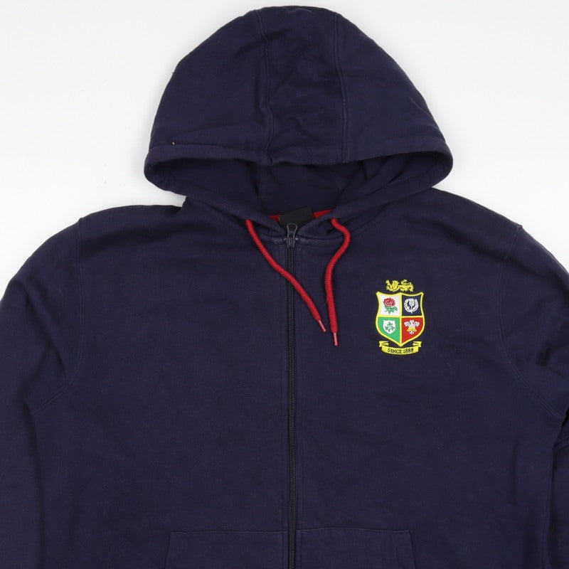 British & Irish Lions Men’s Blue XL Full Zip Rugby Hoodie